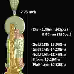 De Virgen De Guadalupe Pendant