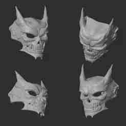 DEAMON MASK 3D STL FILE | DEAMON MASK DIGITAL FILE