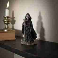Death sculpture decoration home gothic