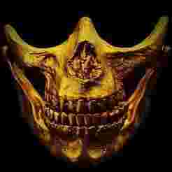 DEATH STRANDING HIGGS GOLD SKULL MASK life size cosplay - Death Stranding Fan Art