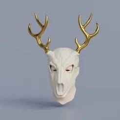 Deer Skull Mask 3D Model STL