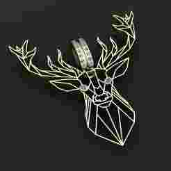 Deer, Stag, Animal, 3d printbul model