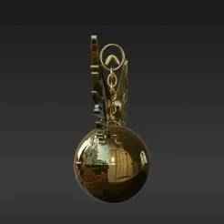 Delicate Miniature Flying Jewel Keychain - Realistic Fantasy Sphere with Veined Wings