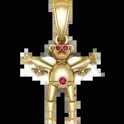 delightful gold pendant