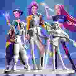 🎵 "Demon Hunters Trio" Base (STL)