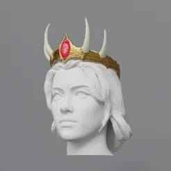 Demon King Crown/Tiara 3D Print STL
