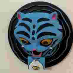 Derpy Portal Door Knocker K-Pop Demon Hunters — Print-in-Place, Articulated Tongue, Reversible Wall Mounts