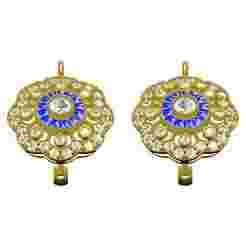 Diamond Cluster Hoop Earring