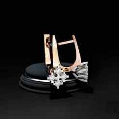 Diamond Earrings 3D Model
