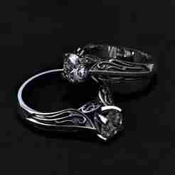 Diamond Ring and Patterns 3D Model