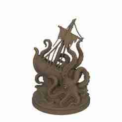DiB Octopus Sea Monster Stl Glb for 3D Printer