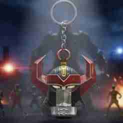 Dino Megazord Head Keychain - Mighty Morphin Ultimate Power - Power Rangers - Ready to Print