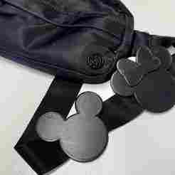 Disney style Mickey and Minnie bag strap clips