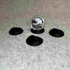 Display stand holder for 1oz silver coin