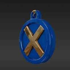 DIY Super-Powered "X" Key Tag - Vintage Comic Inspired Emblem STL