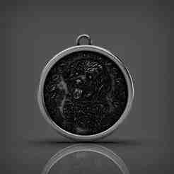 Dog silver pendant