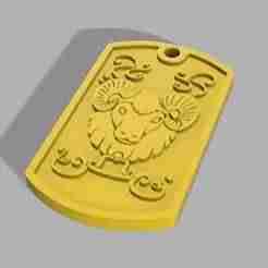 Dog Tag Aries Saint Seiya (Knights of the Zodiac) Aries