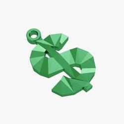 dollar sign keychain