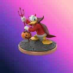 Donald dressed up as an imp - Halloween Figure 🎃🦆.