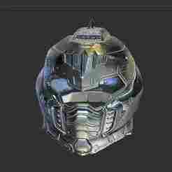 Doom Guy helmet from The Dark Ages, high quality