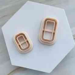 Doughnut Rectangle Polymer Clay Cutter