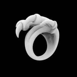 Dragon Claw Ring 3D Print Model