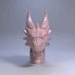 Dragon Head Keychain | Epic 3D STL File, Printable Mythical Creature Charm