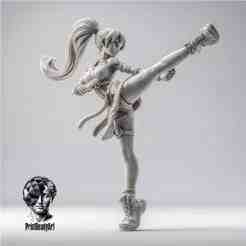 🥋 "Dragon Kick" Martial Artist (STL)