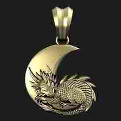 Dragon moon Pendant