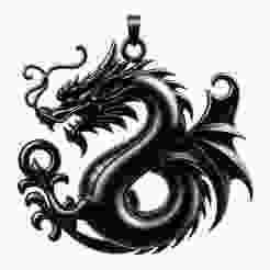 Dragon Necklace 3D Print – Fantasy Pendant, Jewelry Showpiece Model