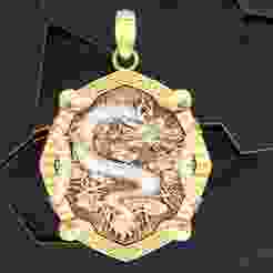 Dragon pendant - Mens pendants - N1045A
