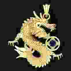 Dragon Pendant - Zodiac Pendant - N720