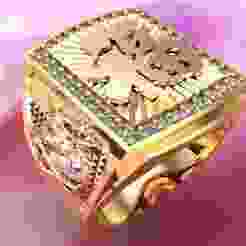 Dragon ring - Blessed  ring - Mens ring - N79