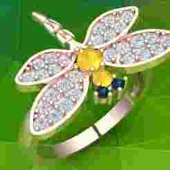 Dragonfly ring - Womens ring - N913553