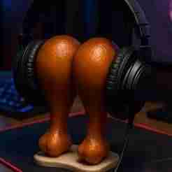 Drumstick roast Chicken Headset Support Holder Dock for PC Gaming