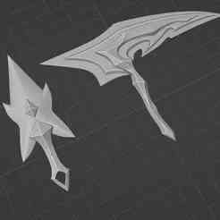 DRX Akali armor, dagger and sickle for cosplay