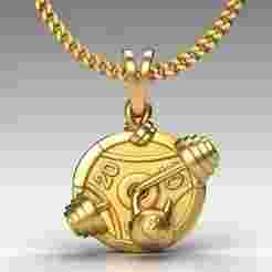 dumble pendant charm