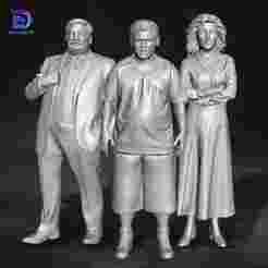 Dursley Family Set Harry Potter Action Figures Custom Action 3D print model