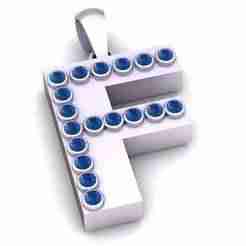 E ALPHABET PENDANT 3D PRITNABLE MODEL