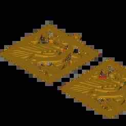 Eagle Island Tropical Silhouette Pendant Charm