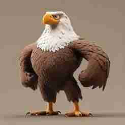 Eagle Toon - Funny 3d character