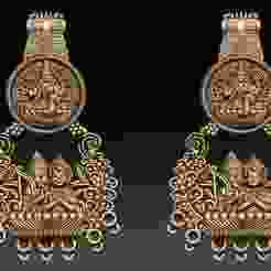 Earring-jhumka stl file 3D model