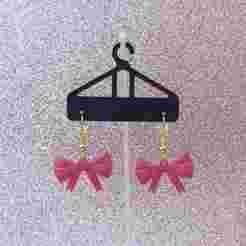 Earrings bow earrings