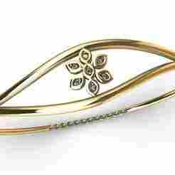 Elegant Diamond Flower Bracelet