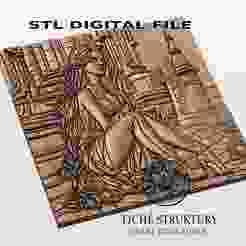 Elegant Woman – Fantasy Decorative – 3D STL Model
