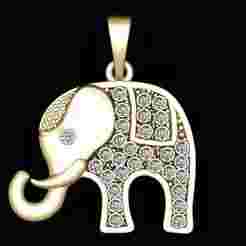 Elephant Gold Pendant  3d printable model