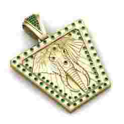 Elephant Pendant 3D Printable Model