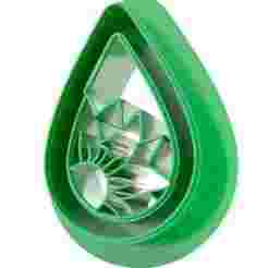 Embossed Flower Teardrop Cutter | 3D Printable Model