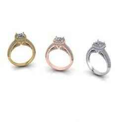 engagement pave setting jewelry ring