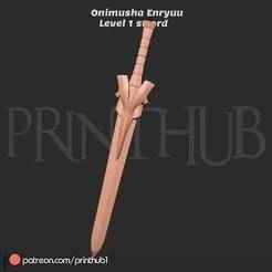 Enryuu Sword Level 1 – Onimusha Fan Art | Cosplay Prop STL File